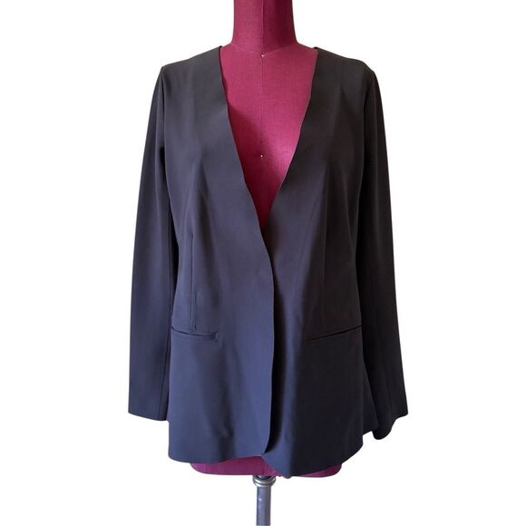 Athleta Avenue Blazer Jacket size 10 Black Career Office Academia Preppy - Picture 5 of 16